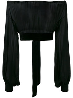 блузка с открытыми плечами  Saint Laurent