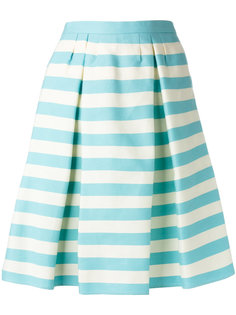 юбка в полоску со складками Red Valentino