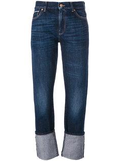 джинсы с подворотами 7 For All Mankind