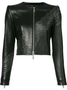 укороченная куртка с отделкой скрепками Dsquared2