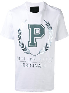 футболка с принтом металлик Philipp Plein