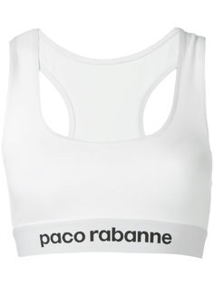 укороченный топ с логотипом Paco Rabanne