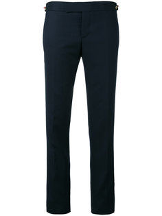 брюки с заниженной талией и ярлыком сбоку  Thom Browne