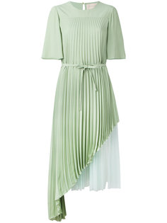 двухслойное плиссированное платье Christopher Kane