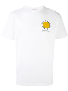футболка в стиле унисекс с вышитым солнцем Christopher Kane