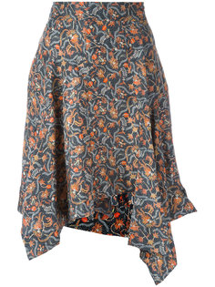 асимметричная юбка с цветочным принтом  Isabel Marant