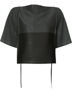 блуза с широкими рукавами и поясом Issey Miyake
