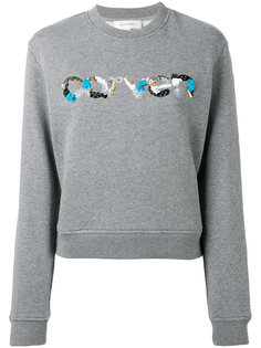толстовка с логотипом из пайеток Carven