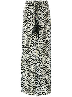 брюки-палаццо с леопардовым принтом  Roberto Cavalli