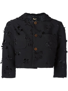 укороченная куртка с вырезами  Comme Des Garçons Comme Des Garçons