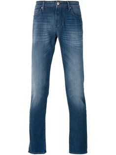 джинсы скинни с подвернутым подолом Armani Jeans