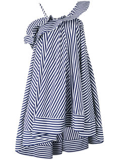 расклешенное платье в полоску  MSGM