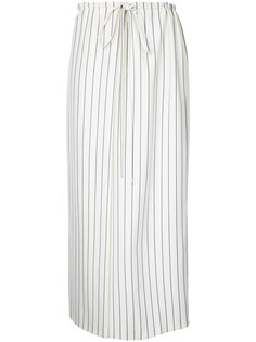 полосатая юбка со стяжкой на талии Jil Sander