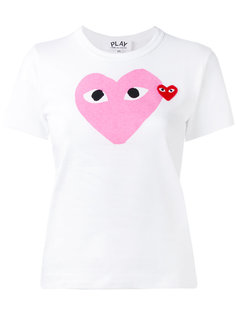 футболка с розовым принтом-сердцем Comme Des Garçons Play