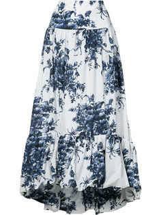 расклешенная юбка с цветочным принтом Sonia Rykiel