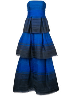 strapless degradé gown Carolina Herrera