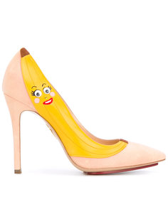 туфли с принтом банана Charlotte Olympia
