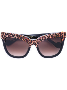 солнцезащитные очки с леопардовым принтом Anna Karin Karlsson