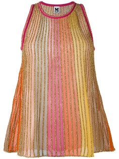 топ с отделкой металлизированной нитью M Missoni