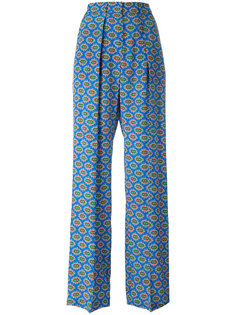 широкие брюки с мелким узором MSGM