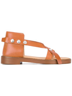сандалии с заклепками Mm6 Maison Margiela