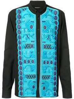 рубашка с воротником-мандарин Balmain