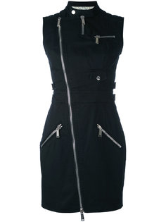 саржевое платье с застежкой-молнией Dsquared2