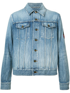 джинсовая куртка с нашивкой Saint Laurent
