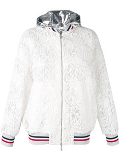 куртка с капюшоном  и вышивкой Moncler Gamme Rouge