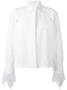 рубашка с кружевной отделкой Ermanno Scervino