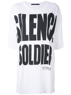 свободная футболка Silence is Golden Haider Ackermann