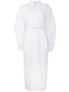 плиссированное платье-рубашка  Jil Sander