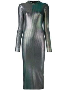 удлиненное блестящее платье Christopher Kane