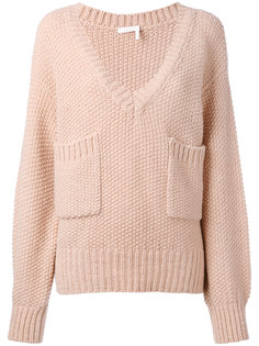 свитер с накладными карманами Chloé