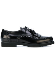 туфли на шнуровке с бахромой Tods Tod`S