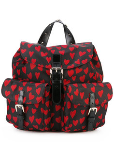 рюкзак с принтом сердец Red Valentino