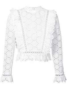 блузка с вышивкой Zimmermann