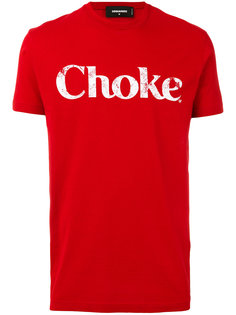 футболка с принтом Choke Dsquared2
