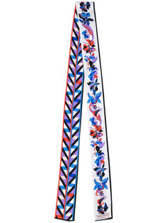 узкий шарф с цветочным рисунком Emilio Pucci