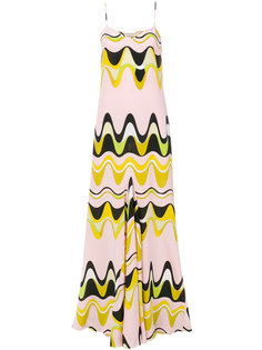 платье с волнистым узором Emilio Pucci