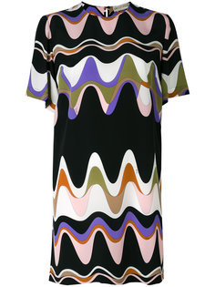 платье-шифт с треугольным принтом Emilio Pucci