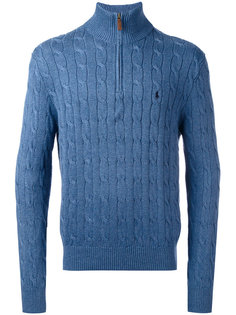 джемпер вязки косичкой на молнии Polo Ralph Lauren