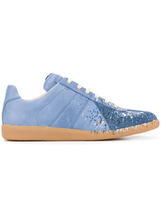 кроссовки с брызгами краски Maison Margiela