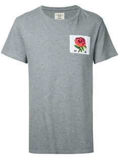 футболка с нашивкой розы Kent &amp; Curwen