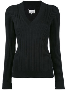 вязанный приталенный свитер Maison Margiela