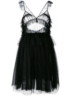 платье из тюля с рюшами MSGM