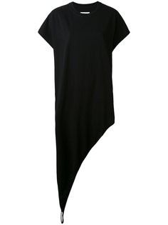 асимметричное платье-футболка Mm6 Maison Margiela