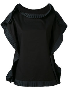 футболка с плиссированной отделкой Mm6 Maison Margiela