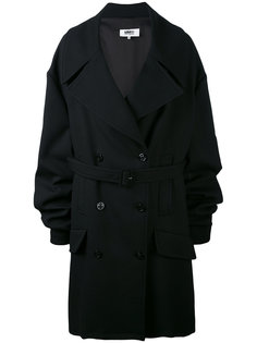 двубортное пальто свободного кроя Mm6 Maison Margiela