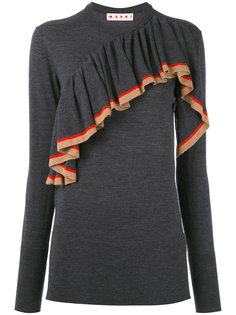 трикотажный топ с оборками Marni